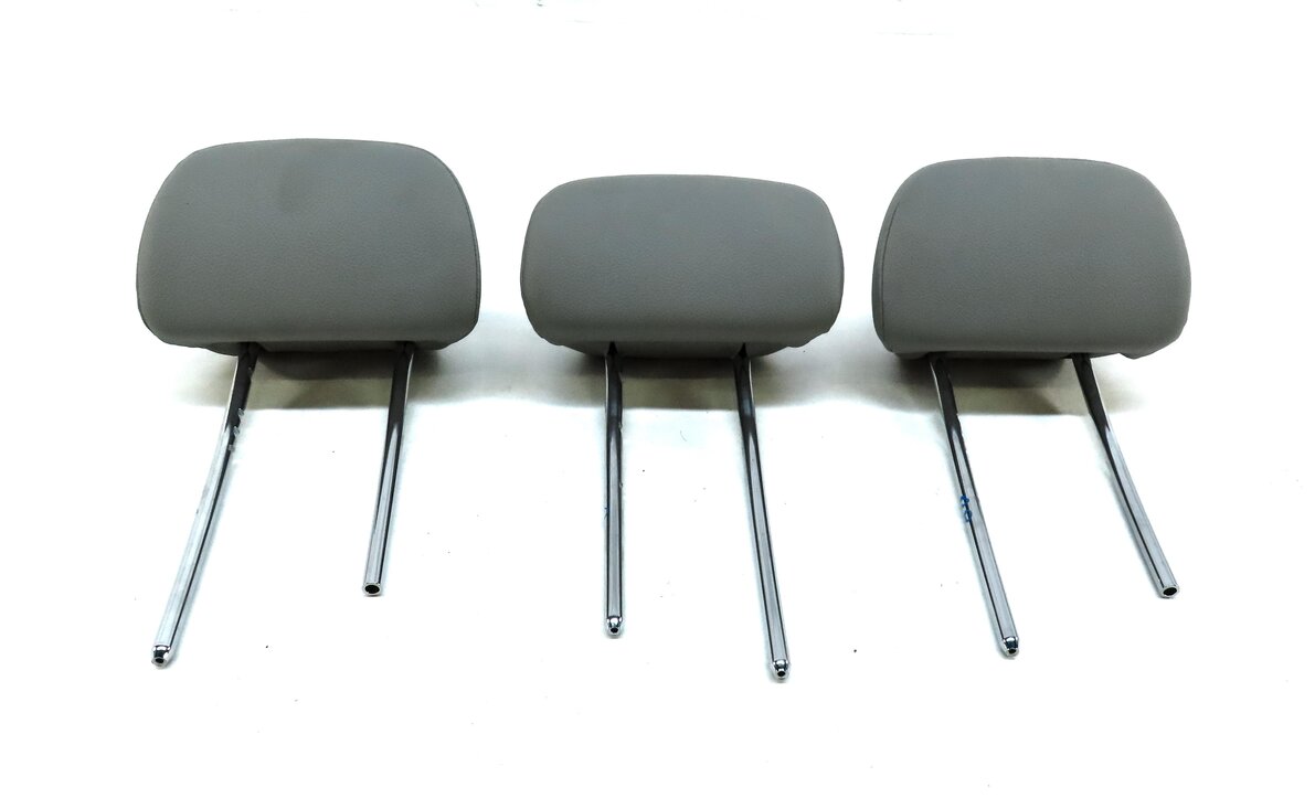 Thumbnail 2: 08-14 MERCEDES C-CLASS (W204) REAR LEFT RIGHT CENTER SEAT HEADREST SET 3 (GRAY)