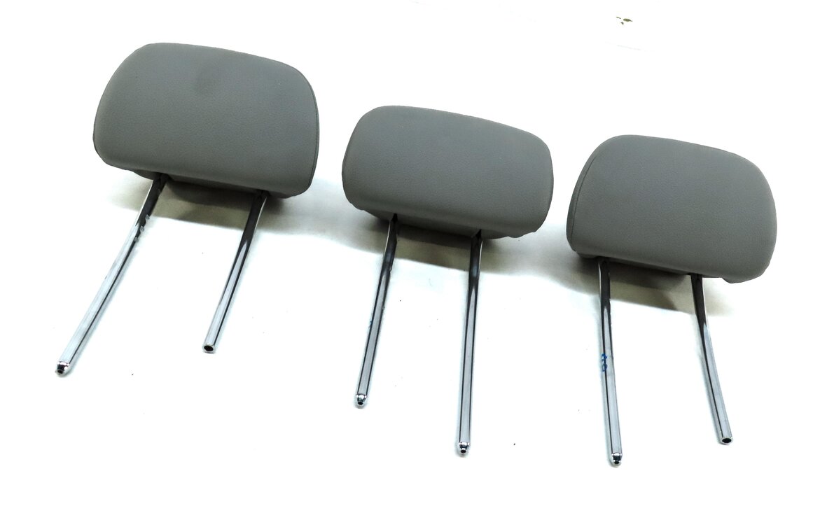 Thumbnail 3: 08-14 MERCEDES C-CLASS (W204) REAR LEFT RIGHT CENTER SEAT HEADREST SET 3 (GRAY)