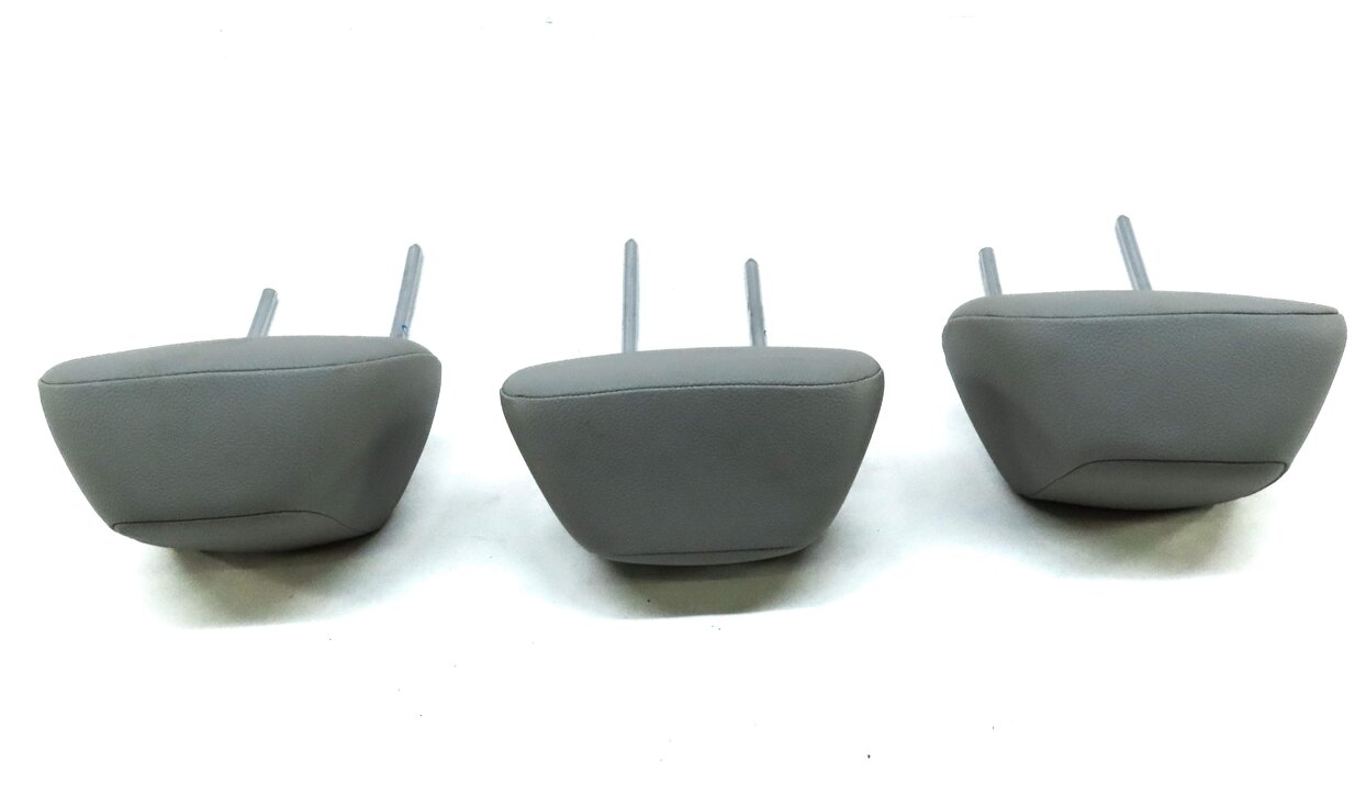 Thumbnail 4: 08-14 MERCEDES C-CLASS (W204) REAR LEFT RIGHT CENTER SEAT HEADREST SET 3 (GRAY)