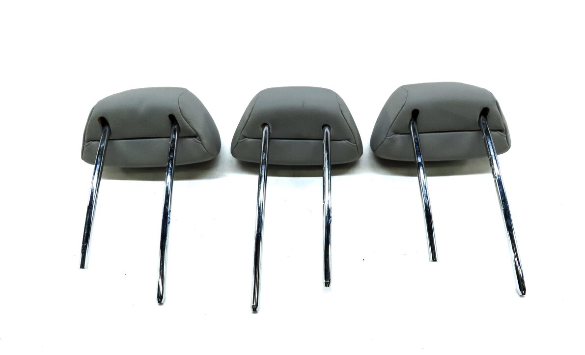 Thumbnail 6: 08-14 MERCEDES C-CLASS (W204) REAR LEFT RIGHT CENTER SEAT HEADREST SET 3 (GRAY)