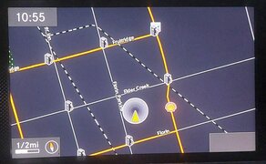 12-16 MERCEDES C GL ML SLK (W204 W166 W172 X166) GPS NAVIGATION DISPLAY SCREEN
