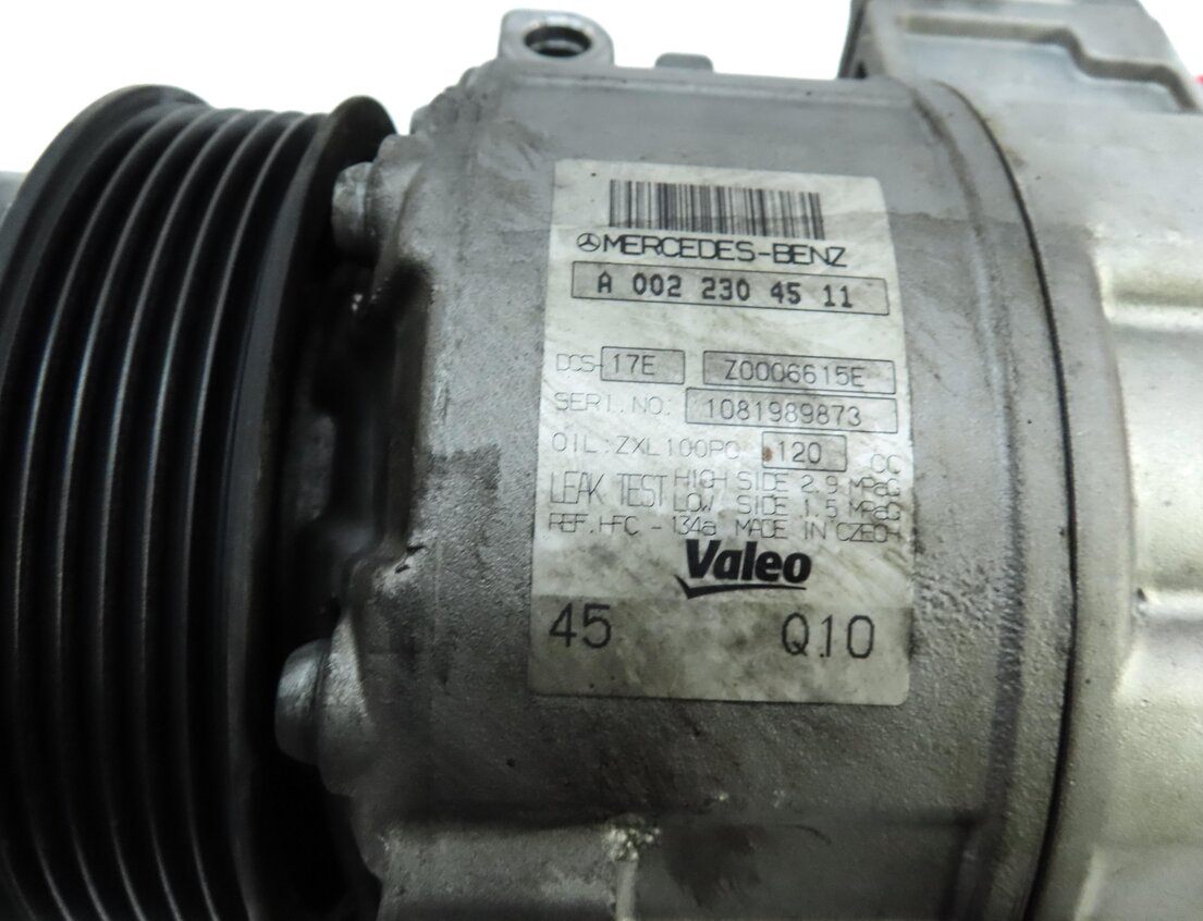 Thumbnail 6: 12-15 MERCEDES C250 SLK250 (W204 R172) 1.8L TURBO ENGINE AIR A/C COMPRESSOR PUMP