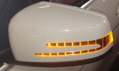 Thumbnail 2: 12-14 MERCEDES C250 (W204) LEFT DRIVER HEATED AUTODIM MEMORY DOOR MIRROR (WHITE)