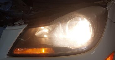 Thumbnail 2: 12-15 MERCEDES C250 C300 C350 (W204) LEFT DRIVER HALOGEN HEADLIGHT LIGHT LAMP