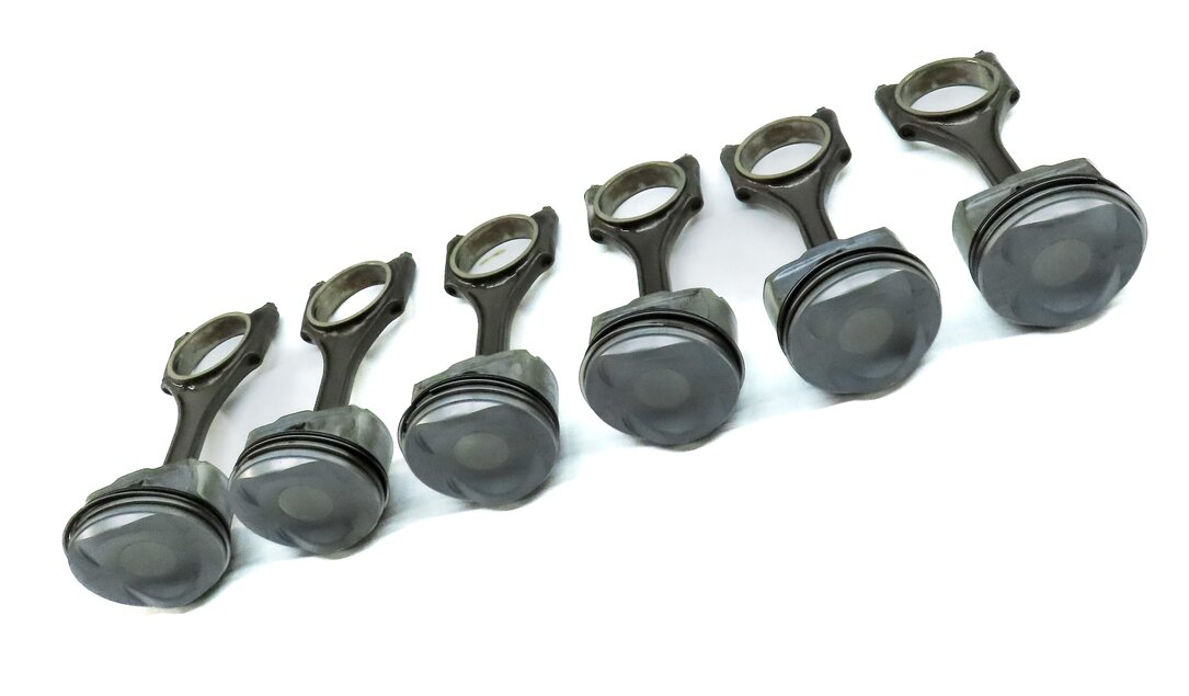Thumbnail 3: 2009-2012 AUDI A4 A5 A6 Q5 (B8 8K 8T 8R C7) 3.2L FSI ENGINE PISTON & ROD SET-6