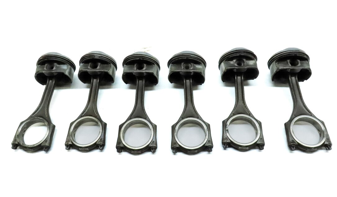 Thumbnail 4: 2009-2012 AUDI A4 A5 A6 Q5 (B8 8K 8T 8R C7) 3.2L FSI ENGINE PISTON & ROD SET-6