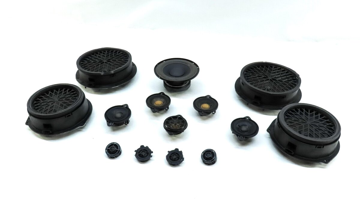 2010 AUDI Q5 (B8 8R) BANG & OLUFSEN AUDIO SUB SUBWOOFER TWEETER SPEAKER SET
