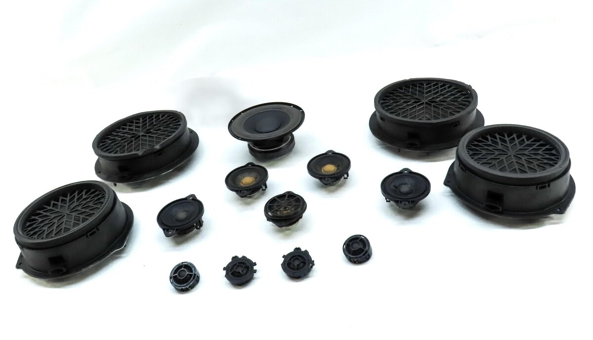 Thumbnail 2: 2010 AUDI Q5 (B8 8R) BANG & OLUFSEN AUDIO SUB SUBWOOFER TWEETER SPEAKER SET
