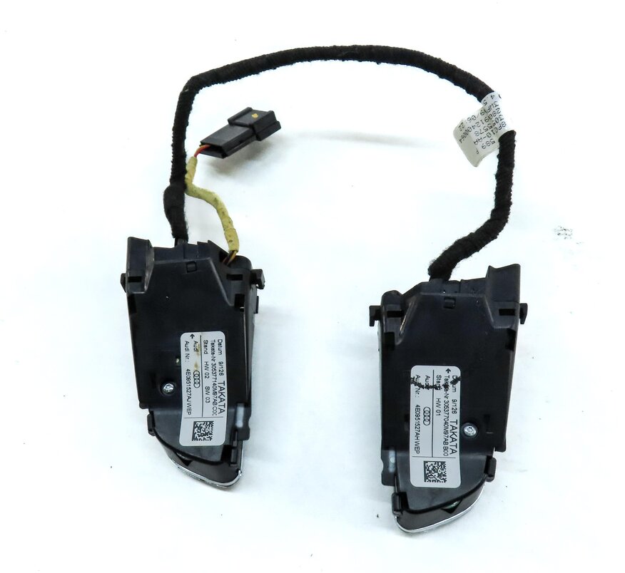 Thumbnail 4: 2010 AUDI Q5 (B8 8R) LEFT & RIGHT STEERING WHEEL RADIO PHONE SWITCH BUTTON SET-2