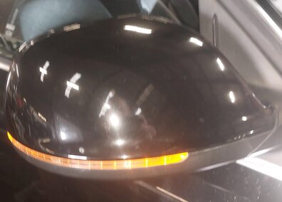 Thumbnail 2: 09-14 AUDI Q5 B8 8R RIGHT PFOLD HEAT MEM AUTODIM BLIND SPOT DOOR MIRROR (BLACK)