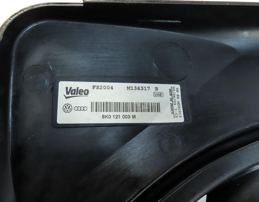 Thumbnail 9: 09-17 AUDI A4 A5 Q5 S4 (B8 8T 8R) 2.0L 3.0L 3.2L RADIATOR COOLING FAN w/ SHROUD