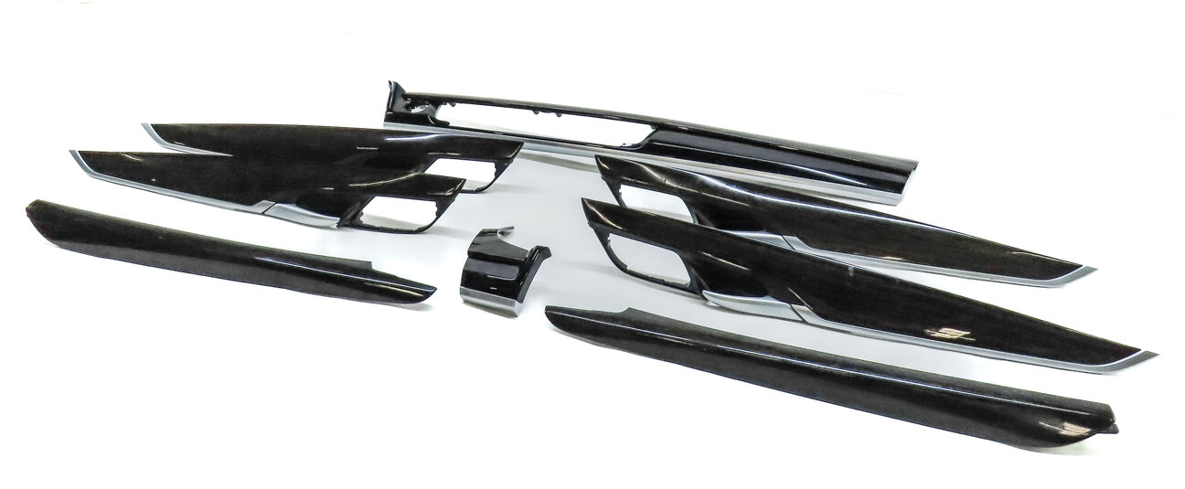 Thumbnail 23: 2018 BMW X5 (F15) FRONT REAR LEFT RIGHT DOOR DASH CONSOLE TRIM SET (Fine Oak)
