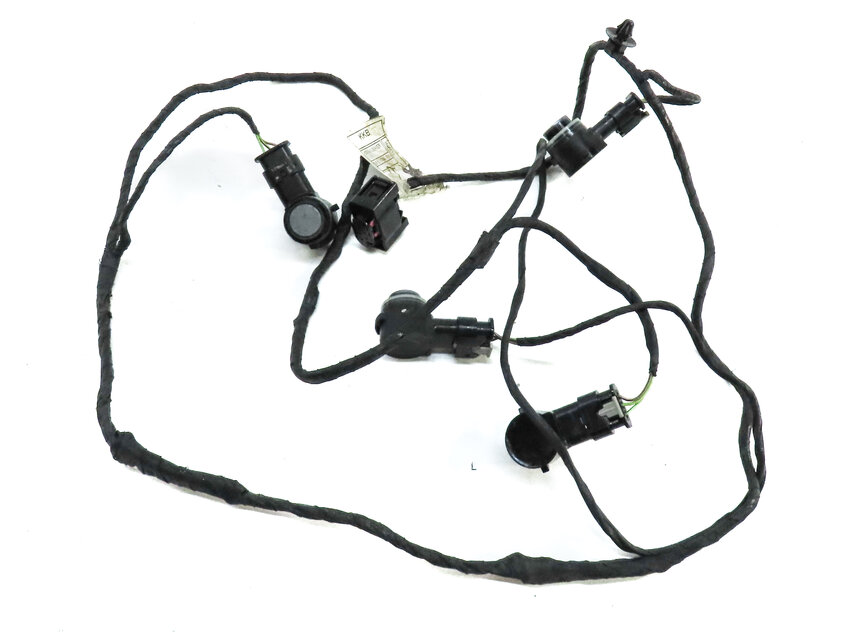 Thumbnail 2: 2014 BMW X5 (F15) REAR PARKING DISTANCE PDC SENSOR SET 4 w/ HARNESS (Gray)