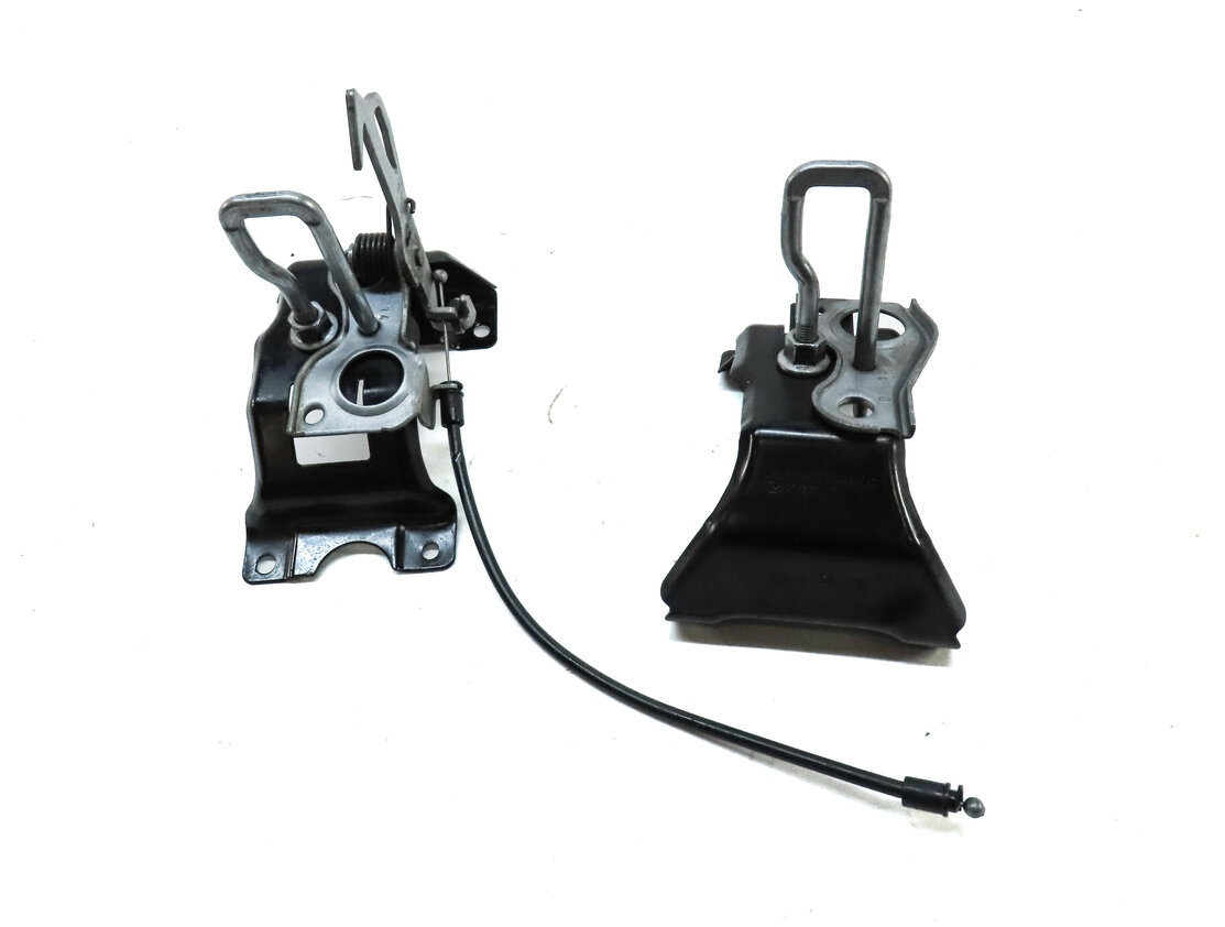 Thumbnail 3: 2014 BMW X5 (F15) HOOD SAFETY CATCH HOOK & RELEASE LEVER LATCH w/ STRIKER SET2