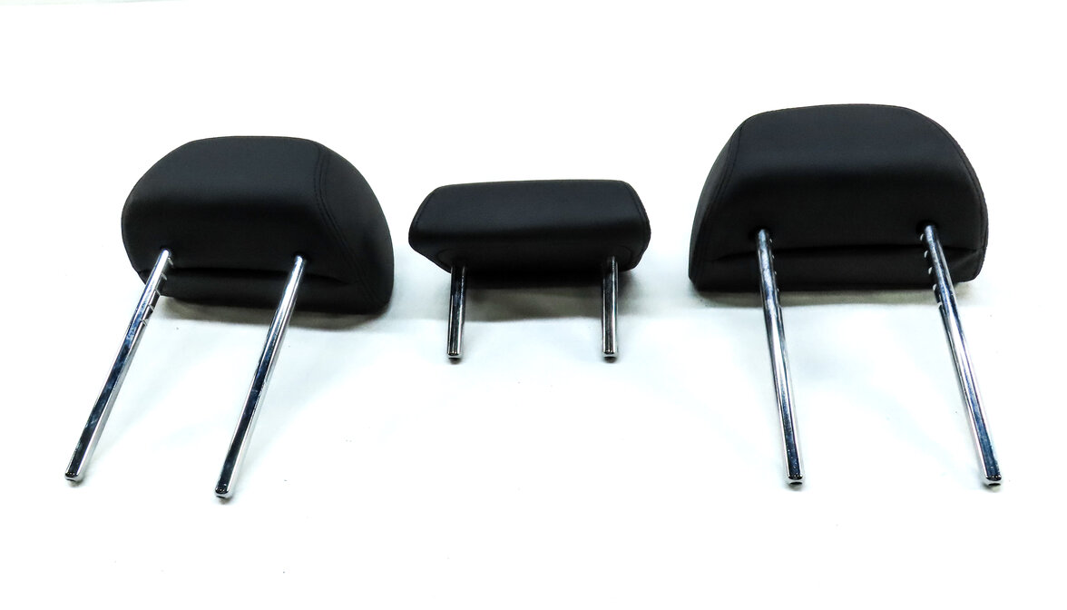 Thumbnail 6: 2014 BMW X5 (F15) REAR 2ND ROW LEFT RIGHT CENTER HEADREST SET 3 (Black)