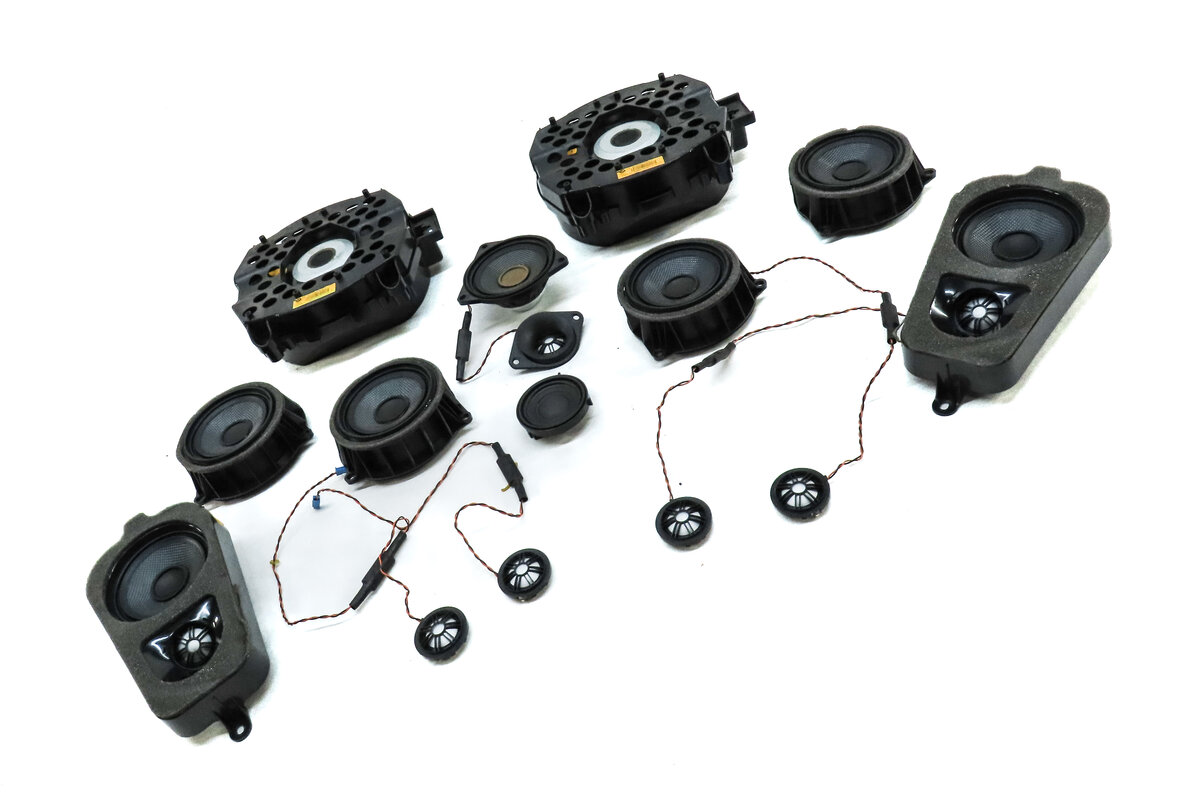 Thumbnail 3: 2014 BMW X5 (F15) FRONT REAR LEFT RIGHT DOOR DASH HARMAN KARDON SPEAKER SET