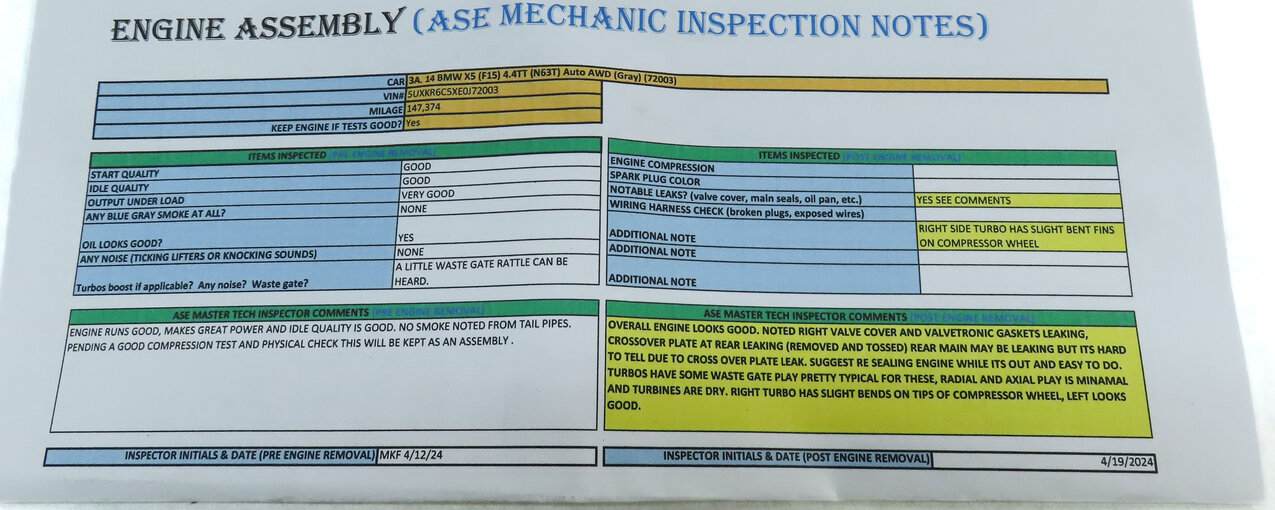Thumbnail 12: 14-16 BMW X5 (F15) 4.4L TURBO N63 ENGINE ASSEMBLY (147k) (ASE TESTED + VIDEO)