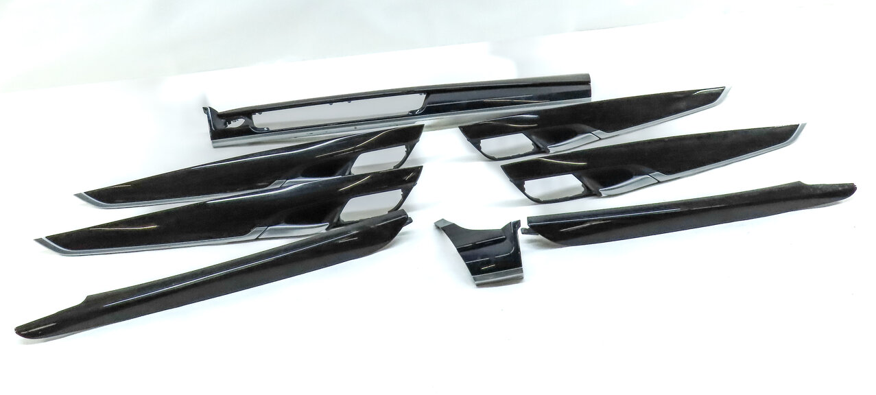 2014 BMW X5 (F15) FRONT REAR LEFT RIGHT DOOR DASH CONSOLE TRIM SET (Fine Oak)