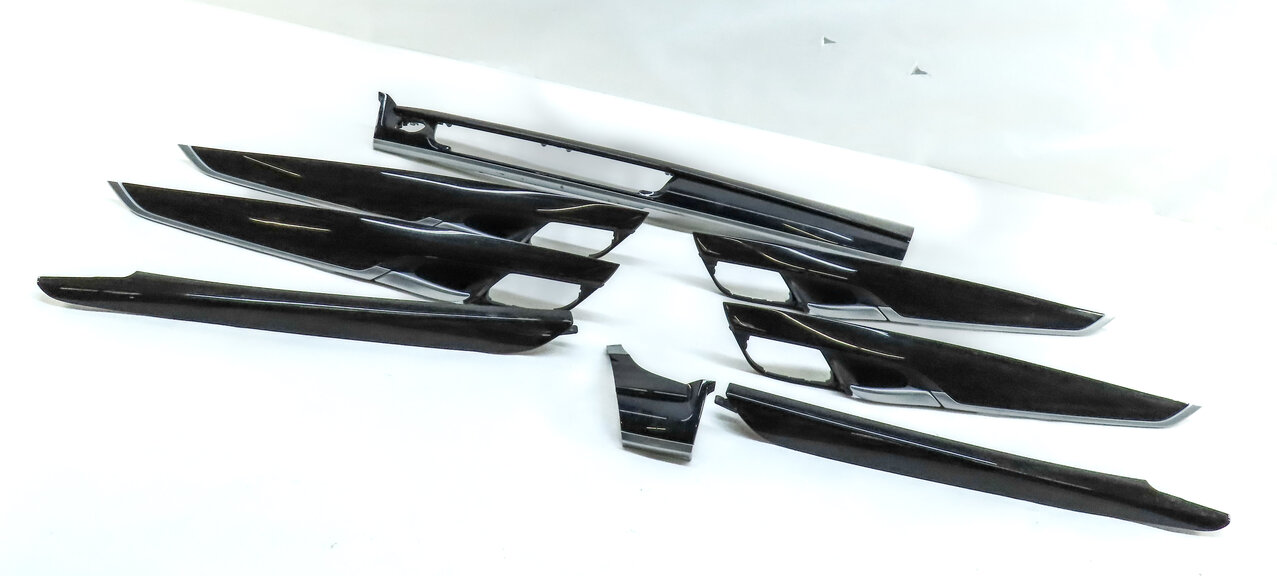 Thumbnail 3: 2014 BMW X5 (F15) FRONT REAR LEFT RIGHT DOOR DASH CONSOLE TRIM SET (Fine Oak)