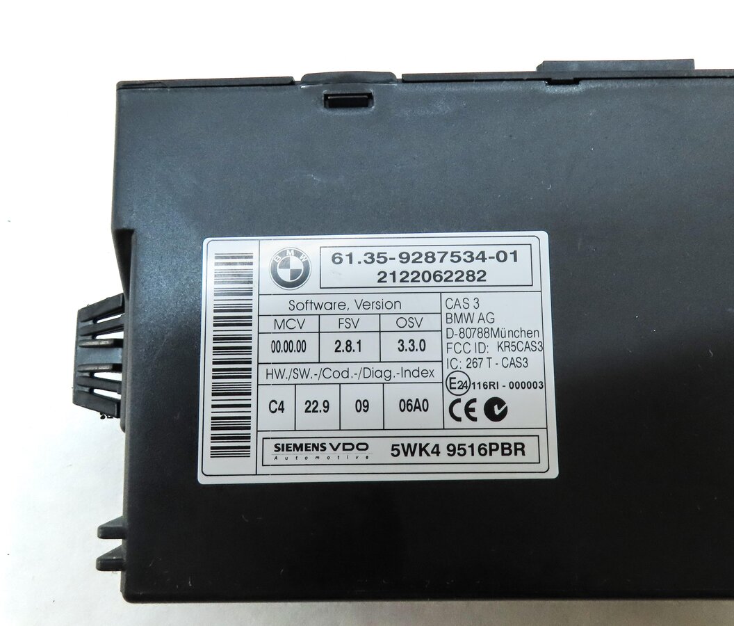 Thumbnail 11: 13-16 BMW X1 Z4 E84 E89 2.0L N20 TURBO ECM DME CAS 3 IMMOBILIZER MODULE KEY SET