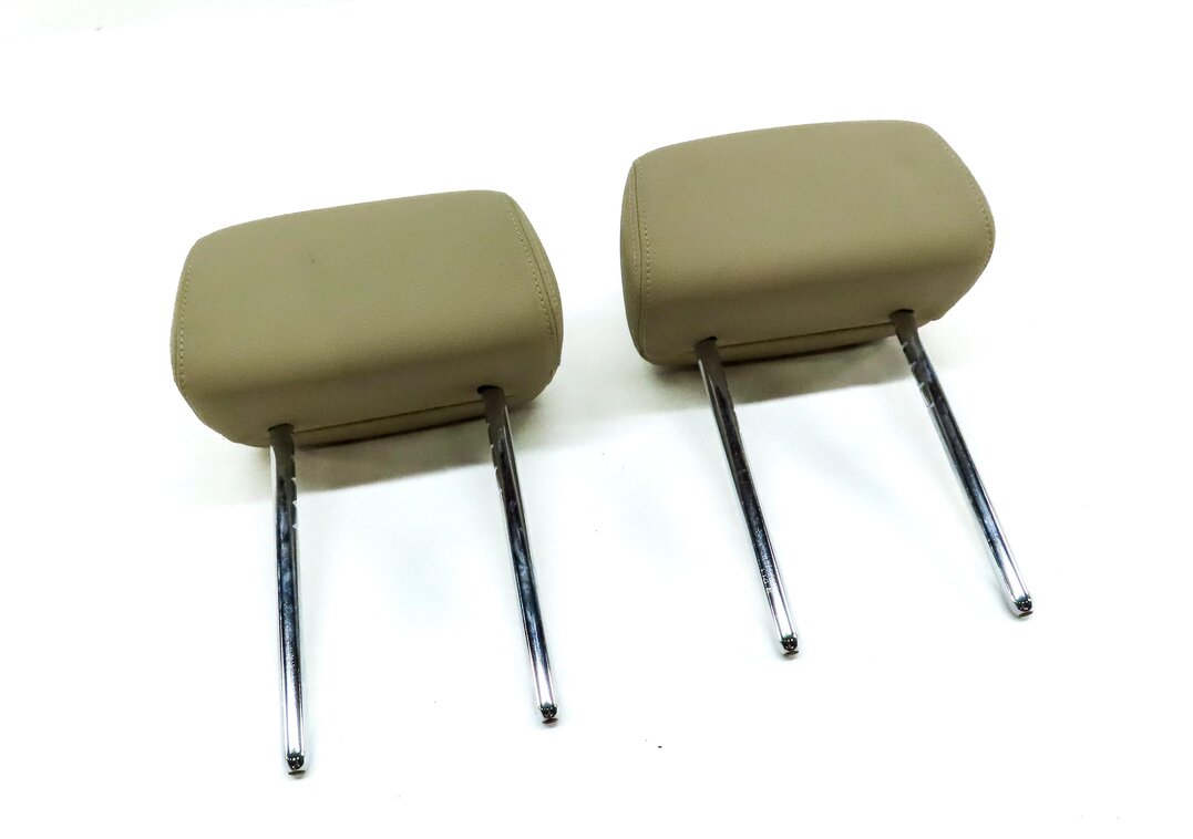 2013-2015 BMW X1 (E84) REAR LEFT & RIGHT SEAT HEADREST HEAD REST SET (BEIGE)