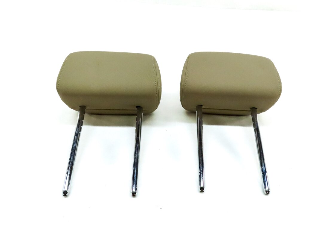 Thumbnail 2: 2013-2015 BMW X1 (E84) REAR LEFT & RIGHT SEAT HEADREST HEAD REST SET (BEIGE)