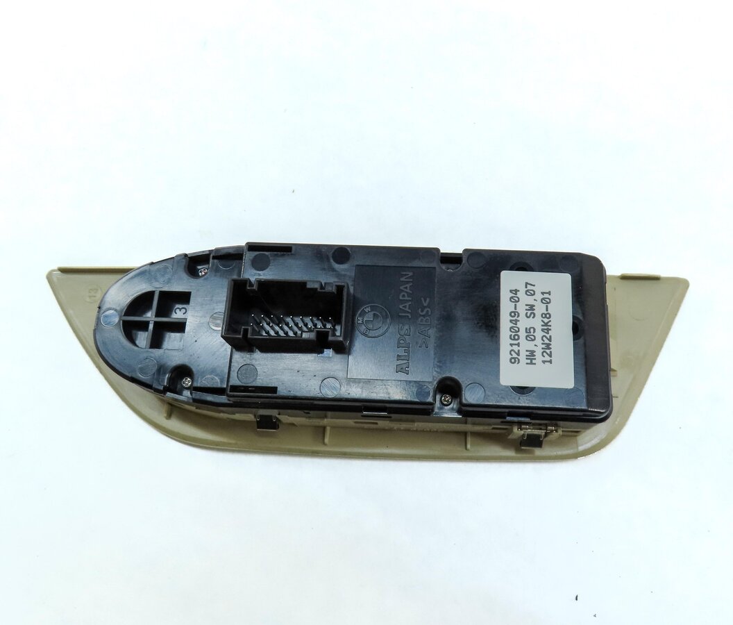 Thumbnail 4: 12-15 BMW X1 (E84) LEFT DRIVER DOOR MASTER WINDOW SWITCH (POWER FOLDING) BEIGE