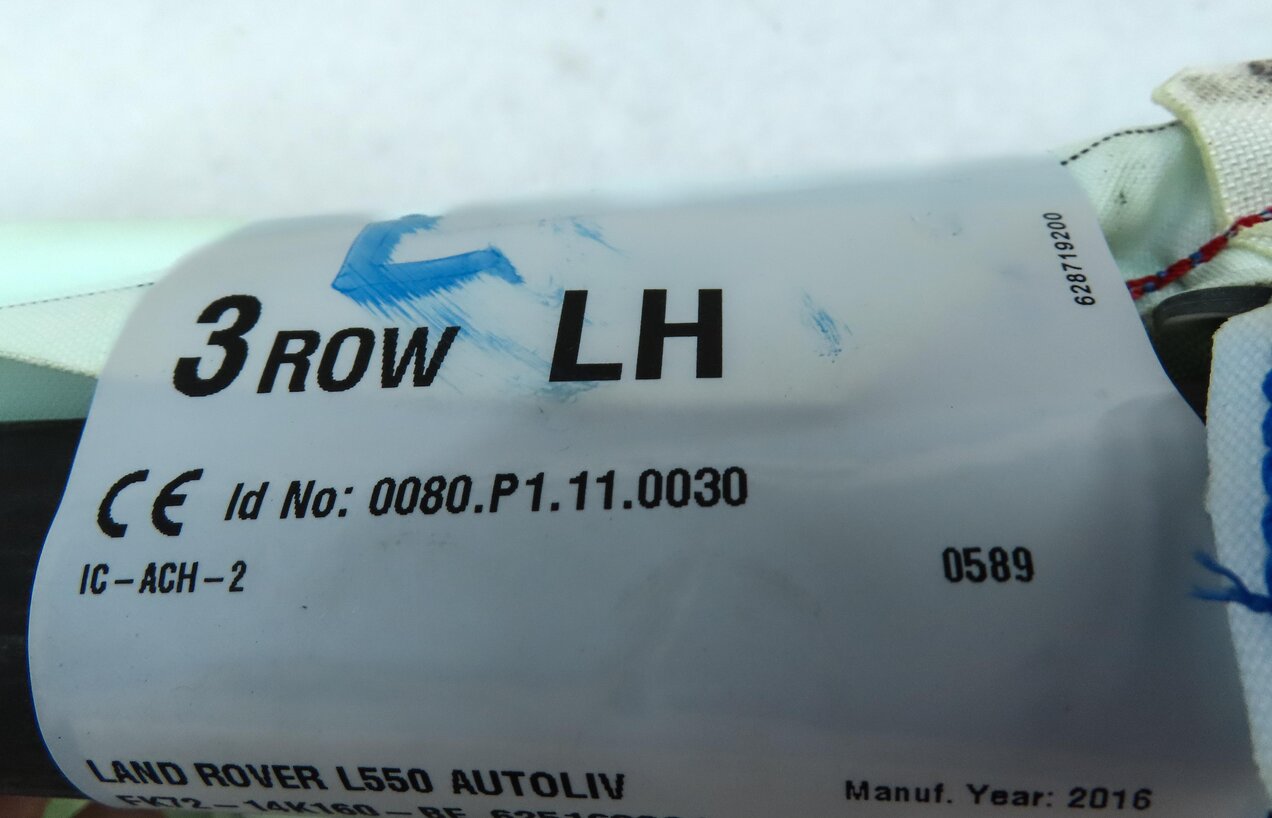 Thumbnail 4: 15-19 LAND ROVER DISCOVERY SPORT (L550) LEFT SIDE ROOF CURTAIN AIRBAG AIR BAG