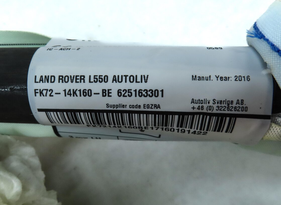 Thumbnail 5: 15-19 LAND ROVER DISCOVERY SPORT (L550) LEFT SIDE ROOF CURTAIN AIRBAG AIR BAG