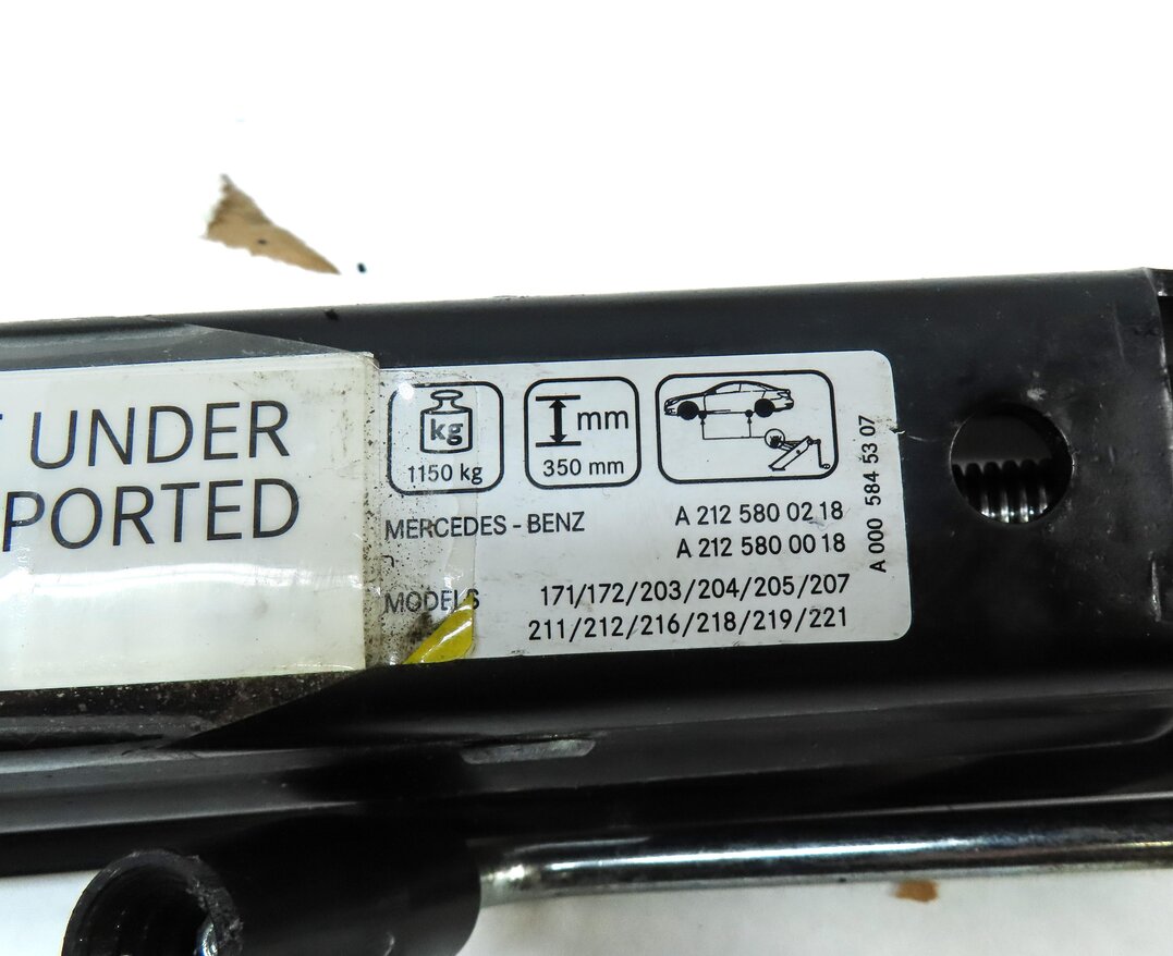 Thumbnail 11: 12-18 MERCEDES C E SL CLK CLS SLK (C207 W204 W207 W212 X204) TIRE JACK TOOL KIT