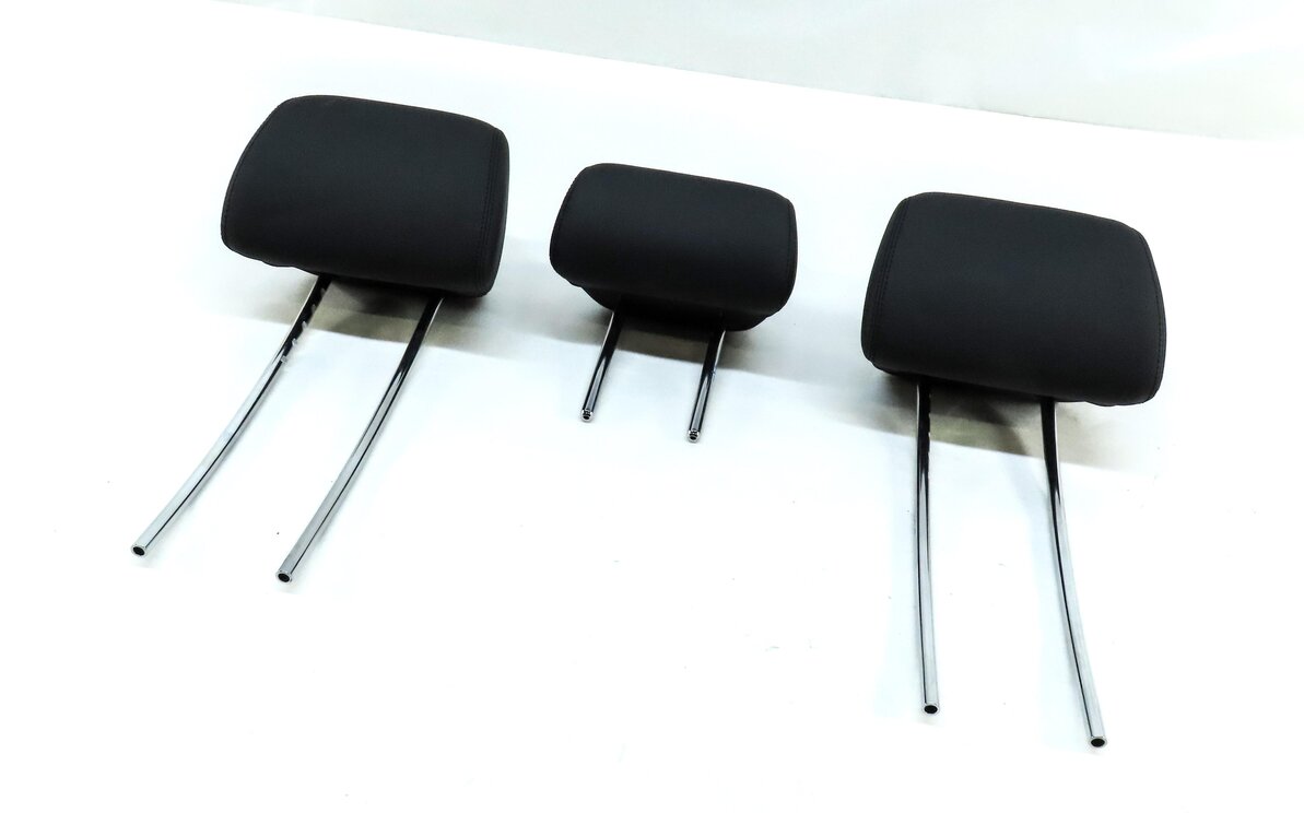 Thumbnail 1: 10-16 E-CLASS W212 SEDAN WAGON REAR LEFT RIGHT CENTER SEAT HEADREST SET3 (BLACK)