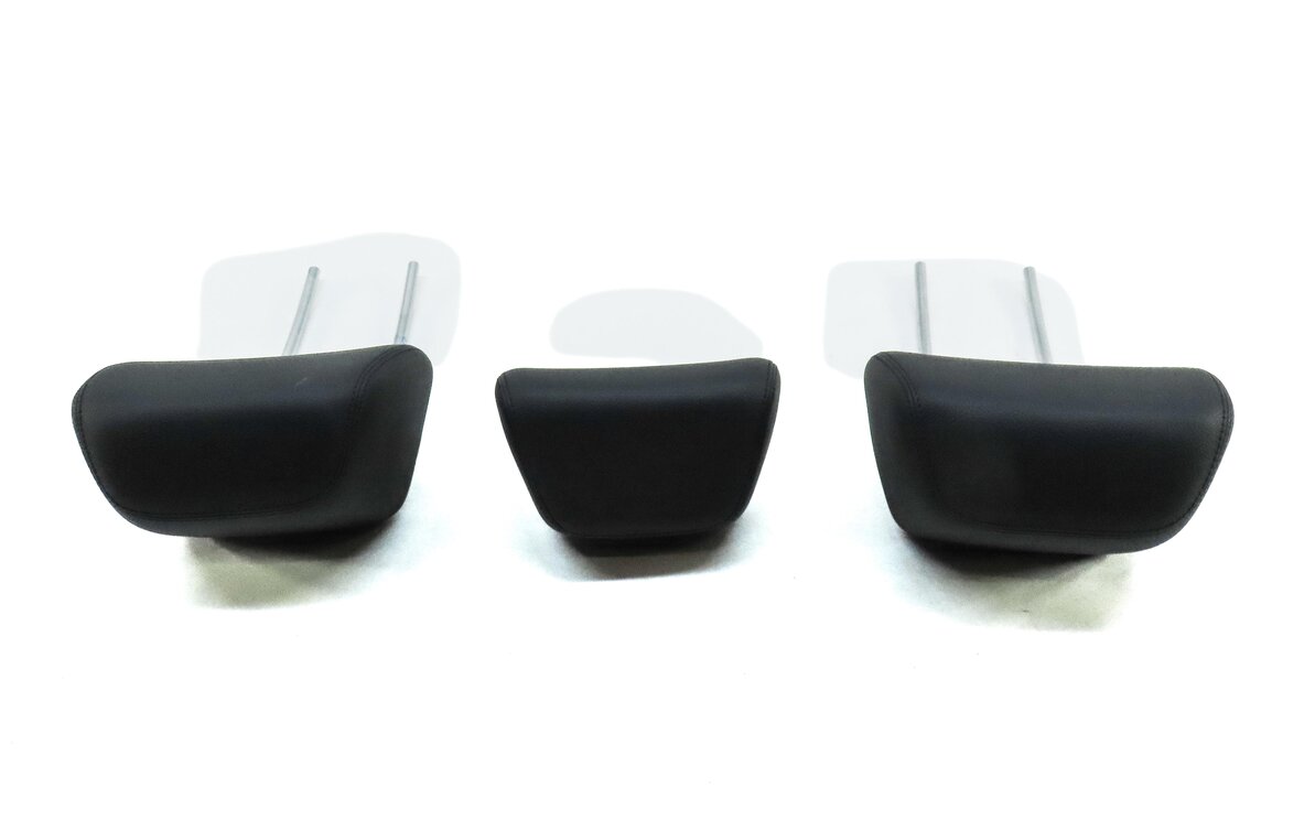 Thumbnail 4: 10-16 E-CLASS W212 SEDAN WAGON REAR LEFT RIGHT CENTER SEAT HEADREST SET3 (BLACK)