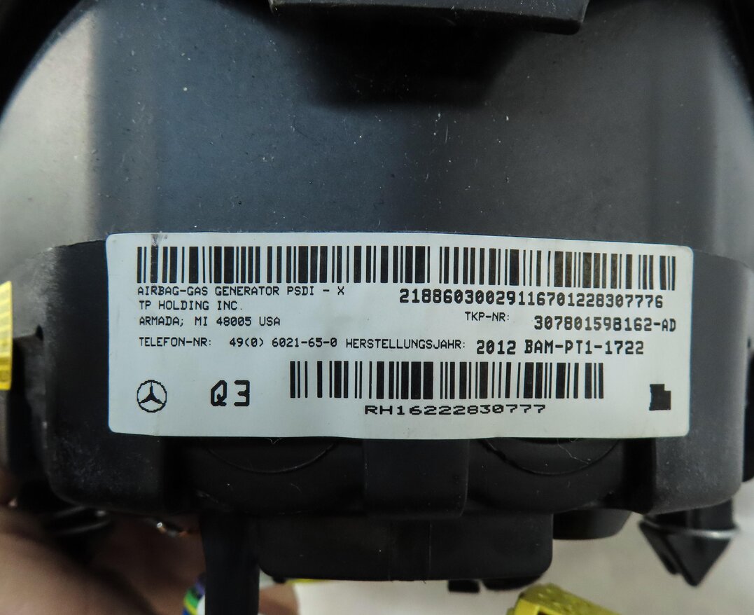 Thumbnail 5: 12-17 MERCEDES E250 E350 E400 E550 GLK250 GLK350 CLS550 STEERING WHEEL AIRBAG