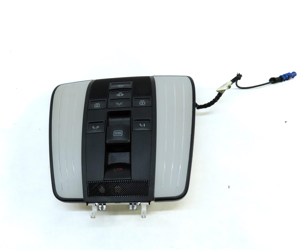 Thumbnail 2: 2013 MERCEDES E CLASS (W212) FRONT ROOF DOME LIGHT LAMP w/ SWITCHES (BLACK)