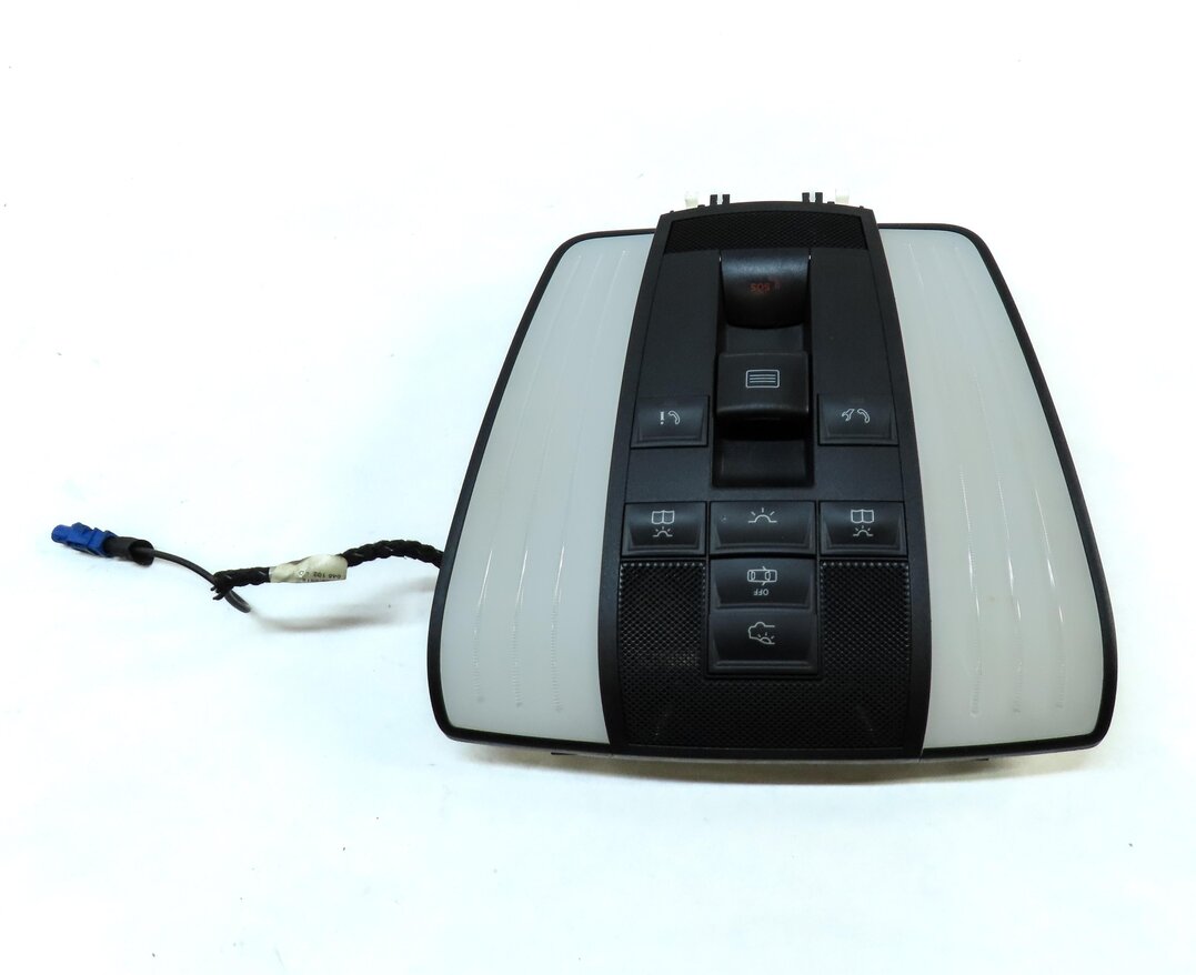 Thumbnail 4: 2013 MERCEDES E CLASS (W212) FRONT ROOF DOME LIGHT LAMP w/ SWITCHES (BLACK)
