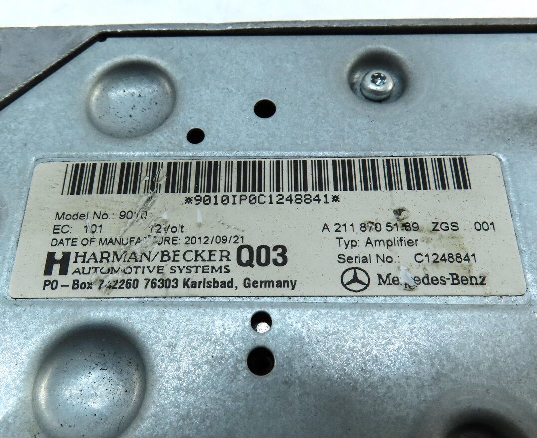 Thumbnail 5: 2013 MERCEDES E CLASS (W212) RADIO SPEAKER SUBWOOFER SUB WOOFER AMPLIFIER AMP