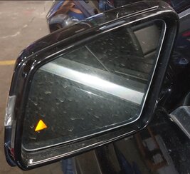 Thumbnail 3: 11-14 MERCEDES E300 E350 E550 (W212) LEFT AUTODIM BLIND SPOT DOOR MIRROR (BLACK)