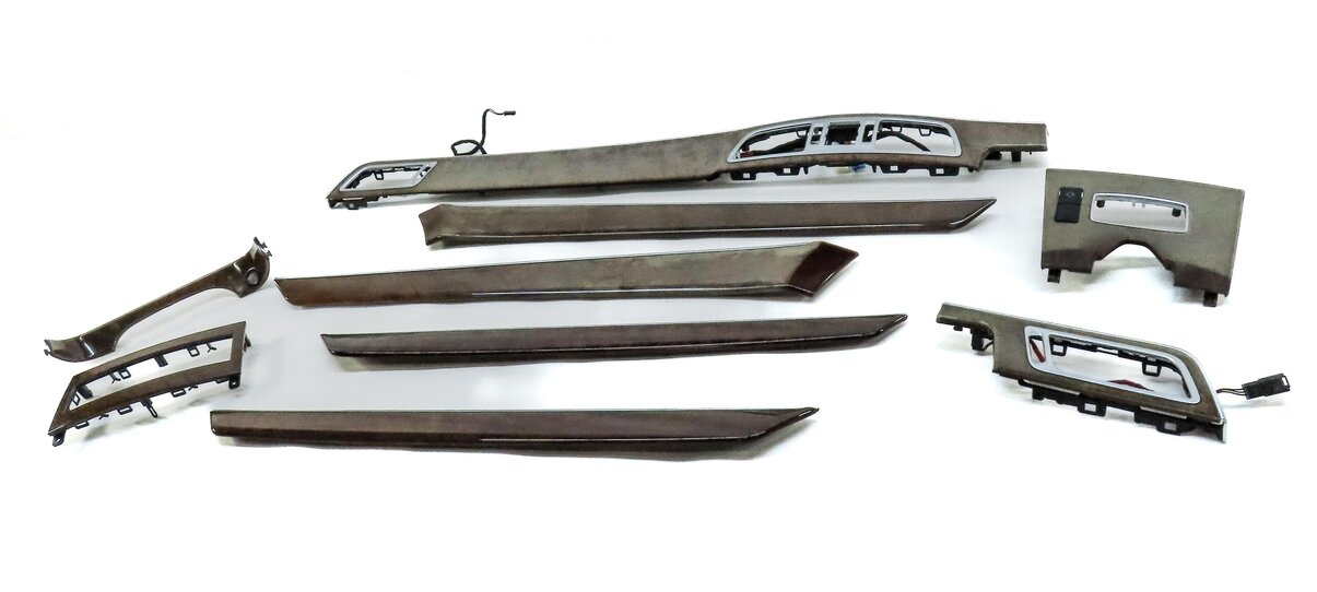 Thumbnail 2: 2014 MERCEDES E CLASS SEDAN (W212) FRONT REAR LEFT RIGHT BURRED WALNUT TRIM SET9