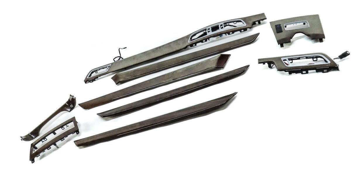 Thumbnail 3: 2014 MERCEDES E CLASS SEDAN (W212) FRONT REAR LEFT RIGHT BURRED WALNUT TRIM SET9