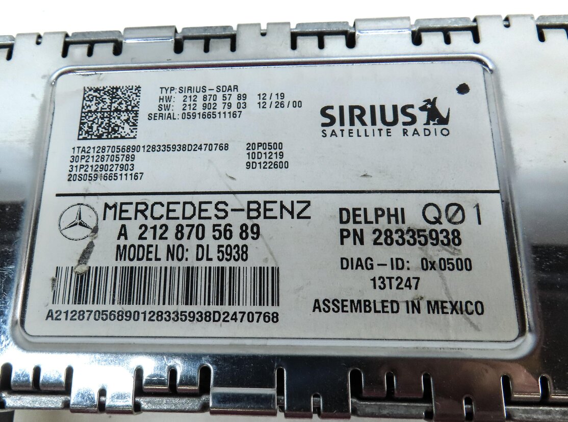 Thumbnail 5: 13-16 MERCEDES C117 C218 R172 W212 W463 X166 X204 SIRIUS SATELLITE RADIO MODULE