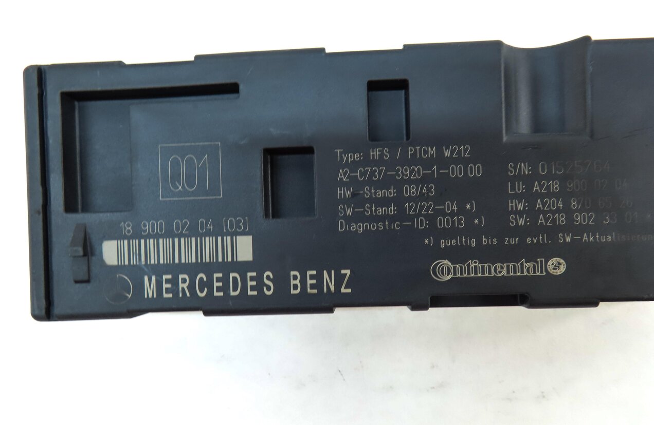 Thumbnail 3: 11-17 MERCEDES E CLS CLASS (W212 W218) REAR TRUNK LIFT LIFTGATE CONTROL MODULE