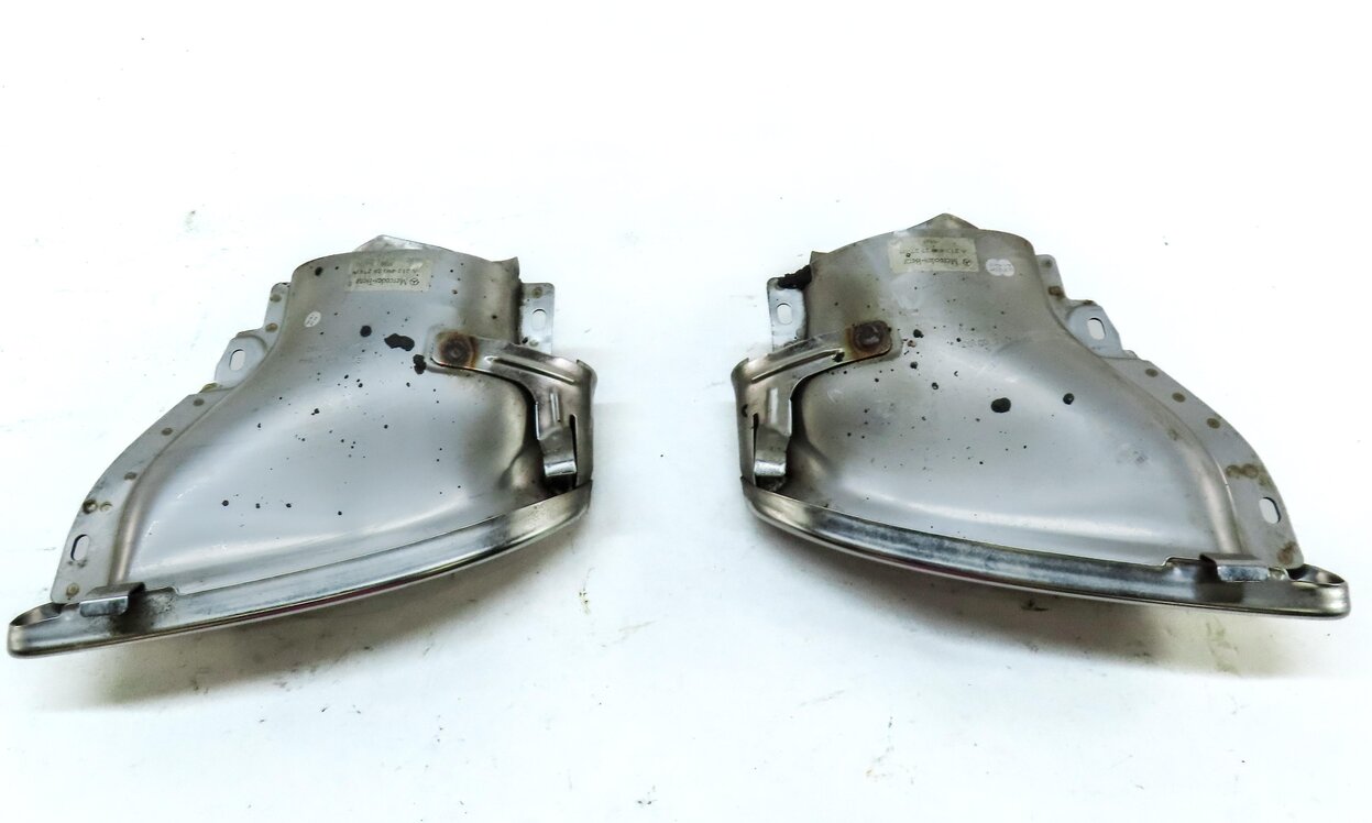 Thumbnail 4: 12-16 C E CLASS E300 E350 (W204 W212) REAR LEFT & RIGHT EXHAUST MUFFLER TIP SET