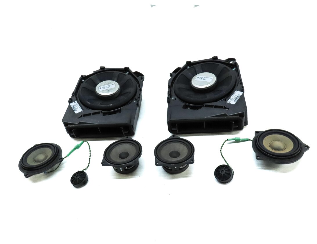 Thumbnail 2: 2013 BMW X1 (E84) FRONT REAR LEFT RIGHT WOOFER MIDRANGE TWEETER SPEAKER SET 8