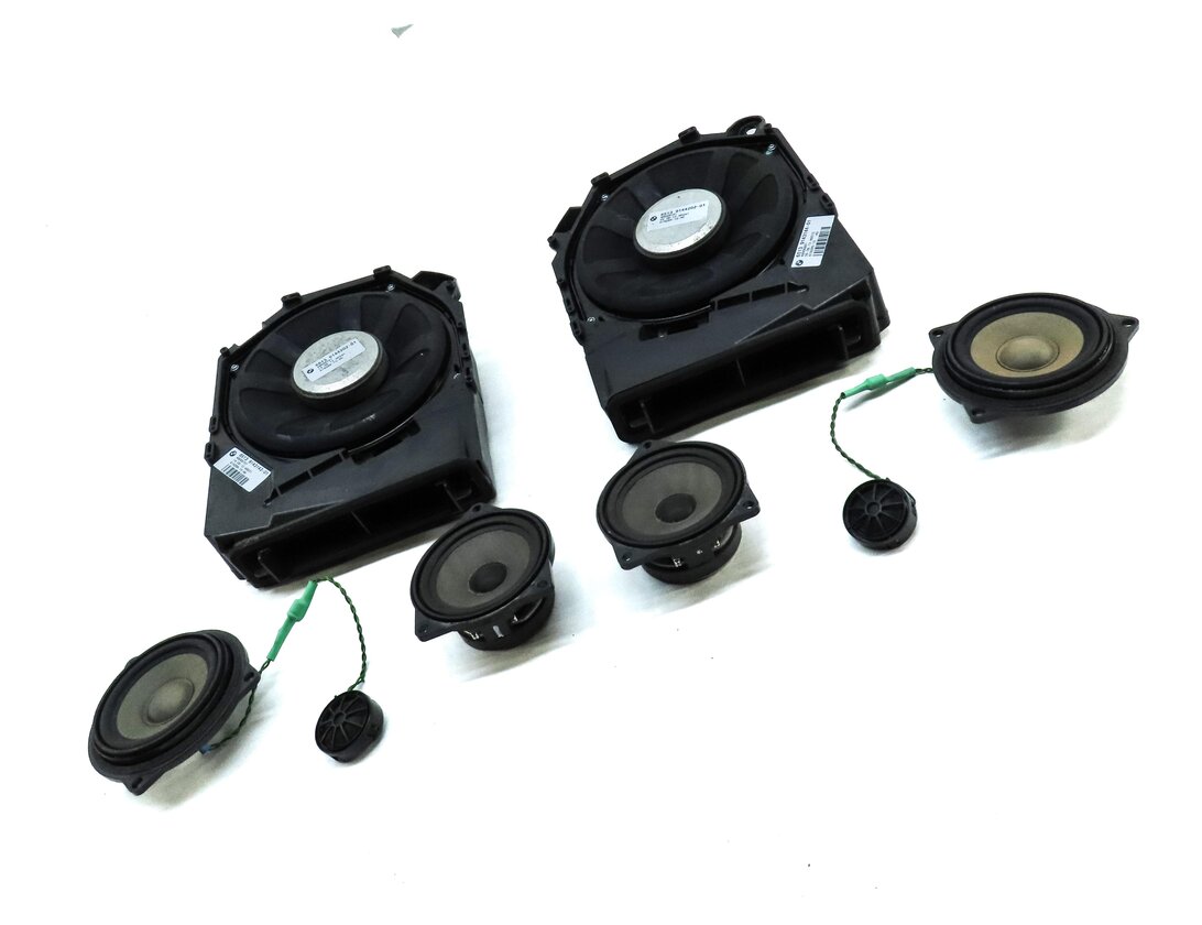 Thumbnail 3: 2013 BMW X1 (E84) FRONT REAR LEFT RIGHT WOOFER MIDRANGE TWEETER SPEAKER SET 8