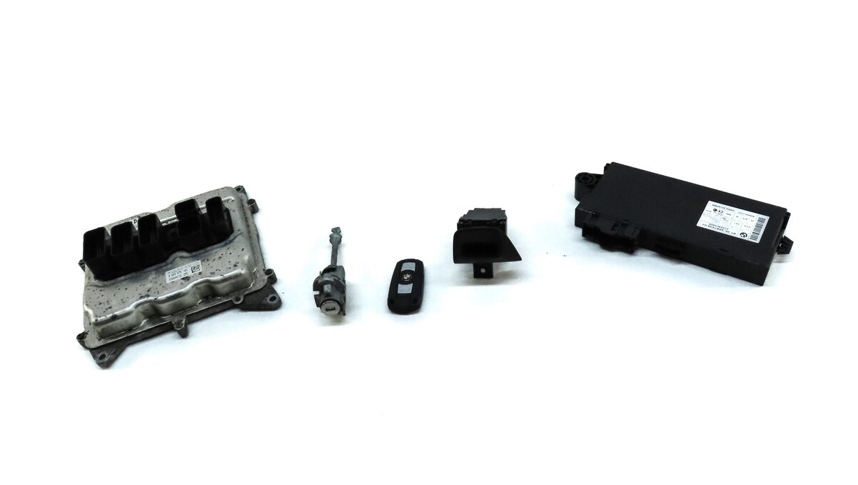 Thumbnail 2: 13-16 BMW X1 Z4 E84 E89 2.0L N20 TURBO ECM DME CAS 3 IMMOBILIZER MODULE KEY SET