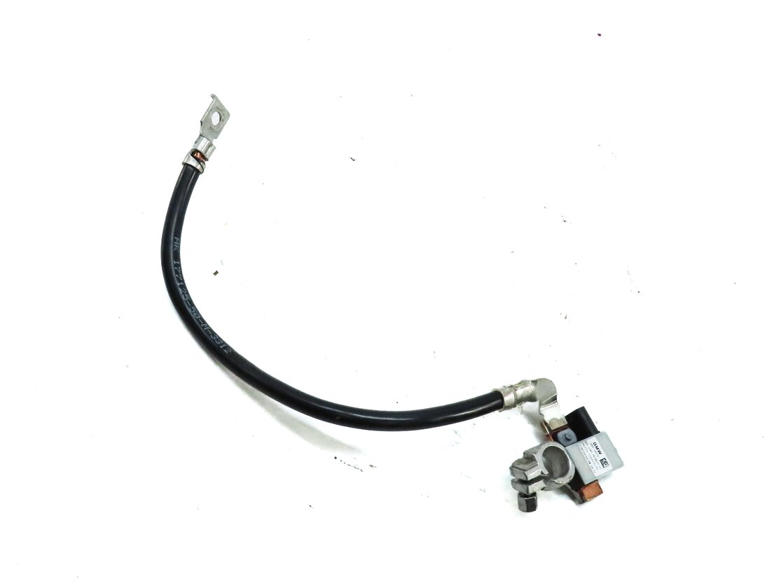 2013 BMW X1 E84 NEGATIVE BATTERY CABLE w/ INTELLIGENT BATTERY SYSTEM IBS MODULE