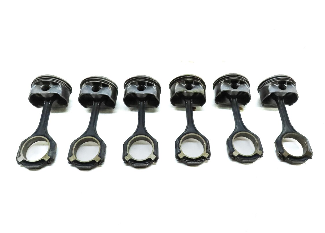 Thumbnail 5: 12-16 MERCEDES C E GLK ML SLK (W204 W207 W212 W166) M276 ENGINE PISTON SET 6