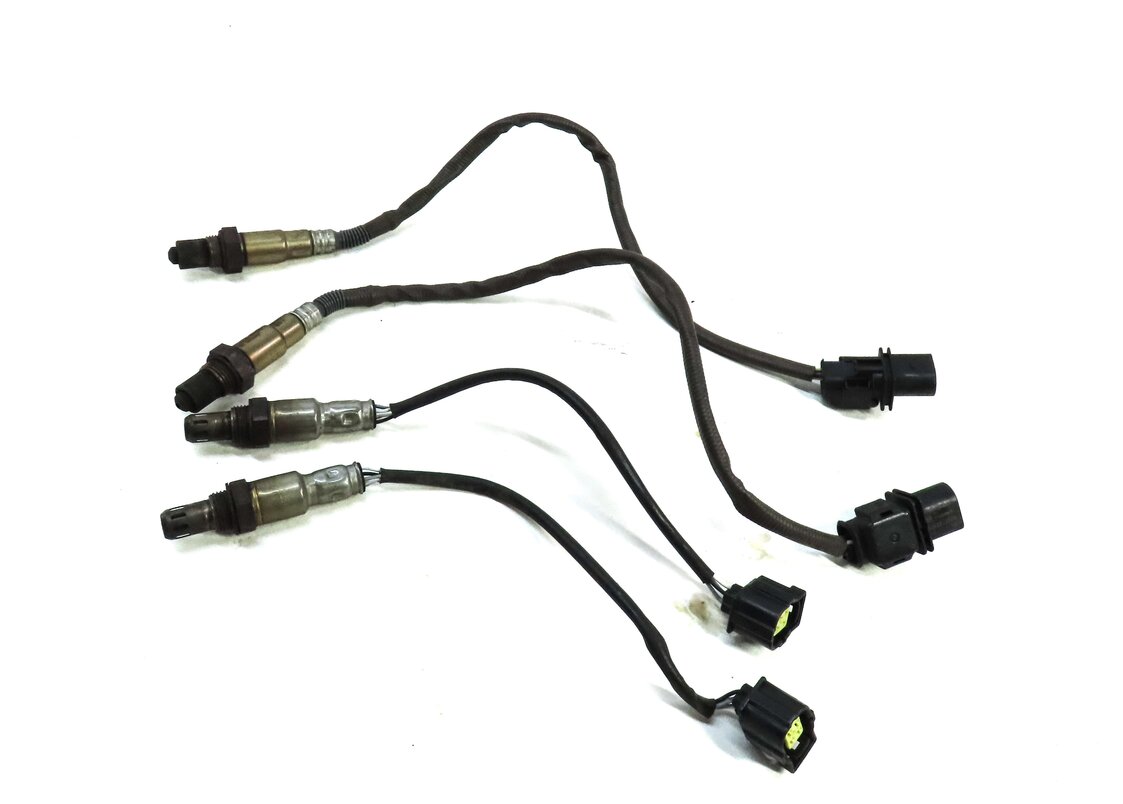 2014 MERCEDES C300 (W204) 3.5L M276 ENGINE PRE POST CAT O2 OXYGEN SENSOR SET 4