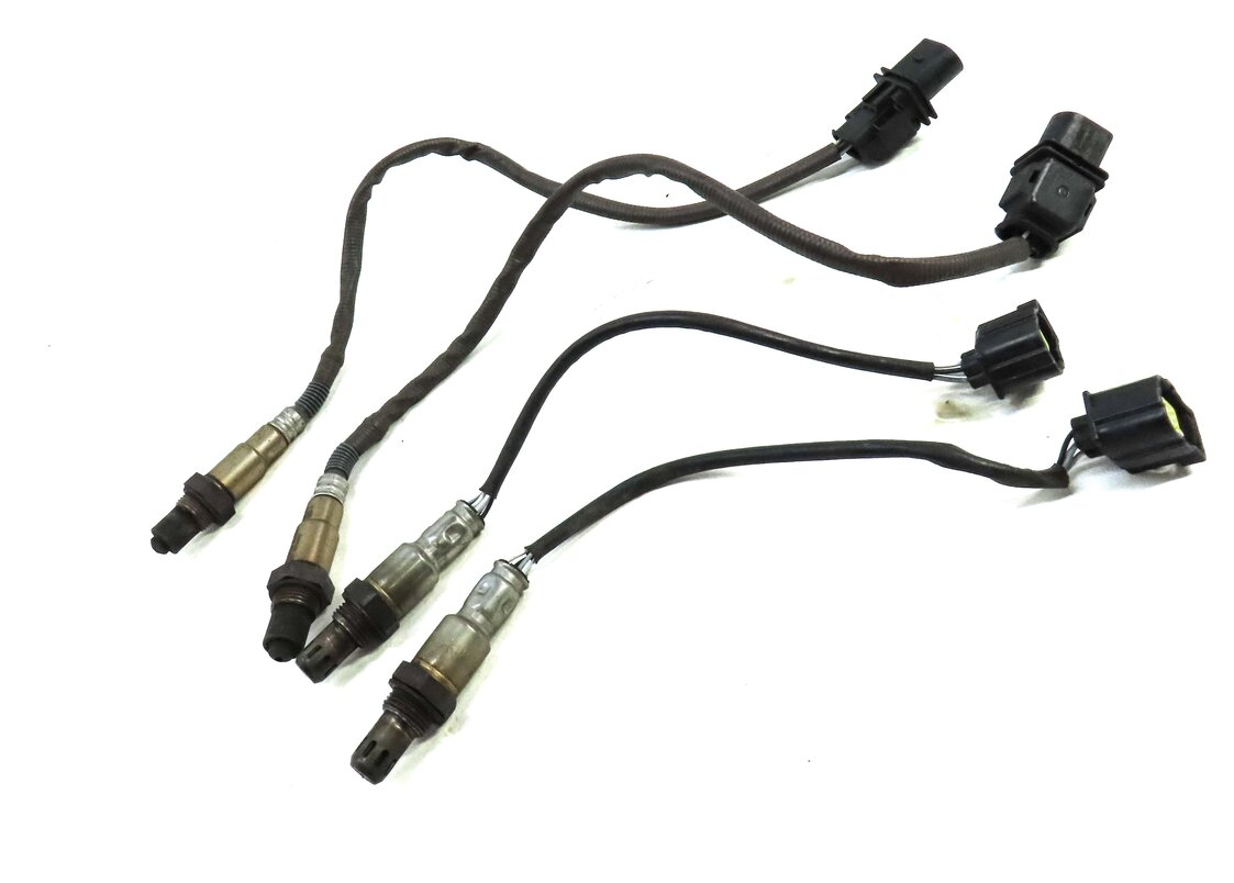 Thumbnail 3: 2014 MERCEDES C300 (W204) 3.5L M276 ENGINE PRE POST CAT O2 OXYGEN SENSOR SET 4