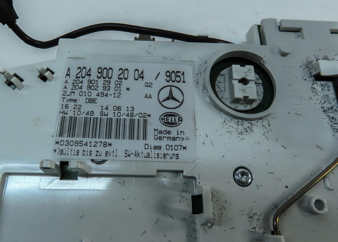 Thumbnail 7: 2014 MERCEDES C300 (W204) FRONT ROOF DOME LIGHT w/ SWITCHES (BLACK)
